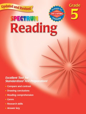 cover image of Spectrum Reading, Grade 5